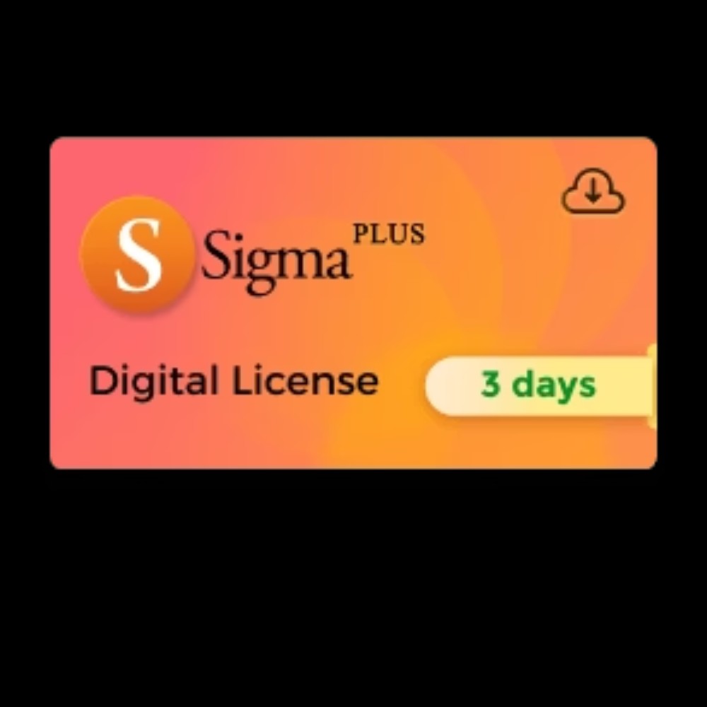 Sigma Plus digital license (3 days)