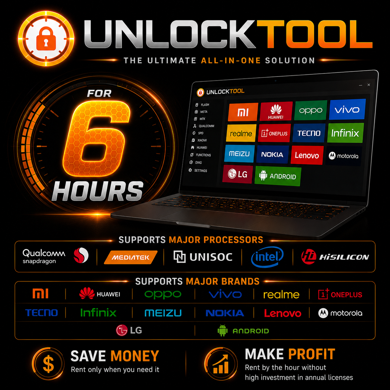 Location UnlockTool 6 heures