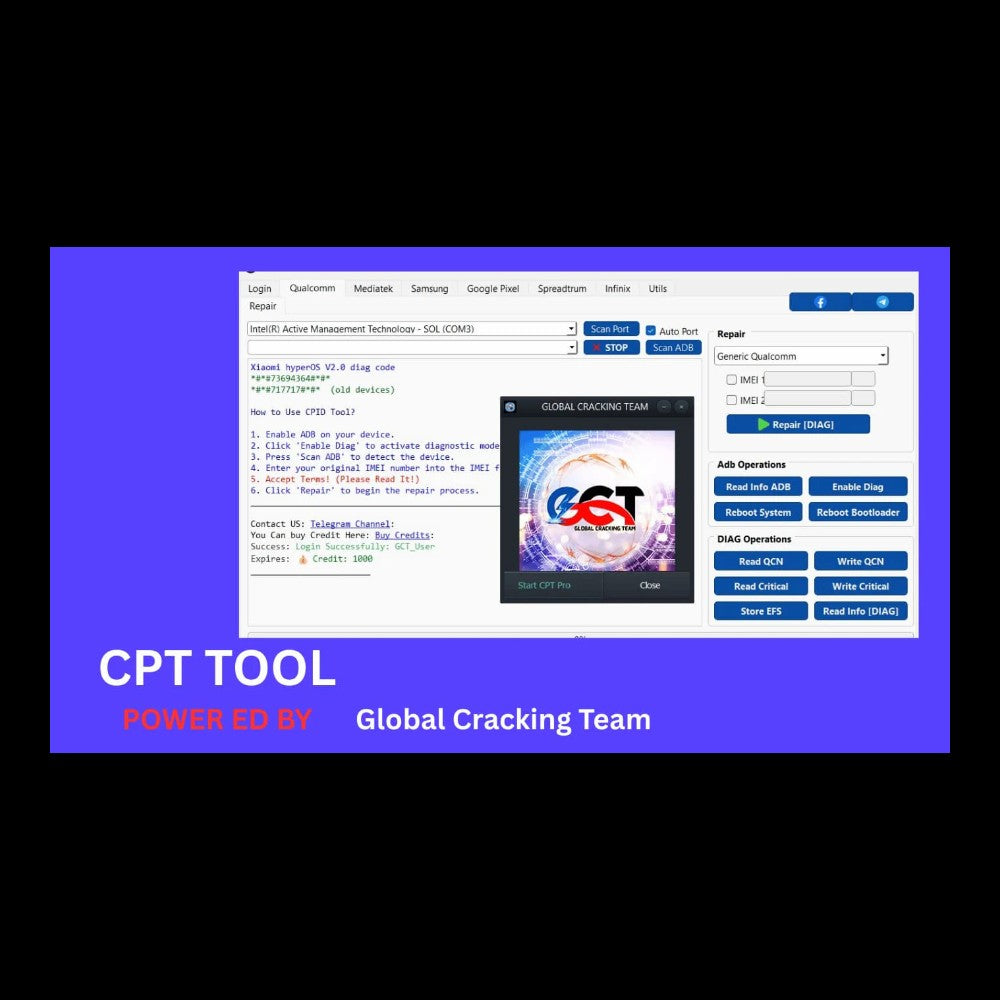5 credits CP-Tool CPT Pro